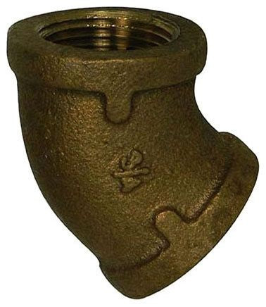 BRF 06-34 3/4 BRASS 45 DEG ELL NL