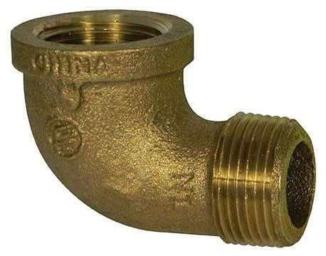 BRF 07-2-1 1 BRASS 90 DEG STRT ELL
