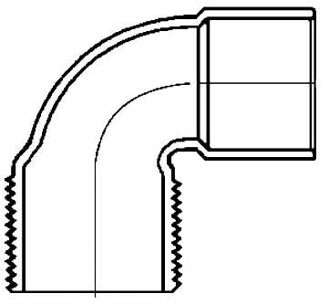 707-4-34 3/4 C X MIP ELL