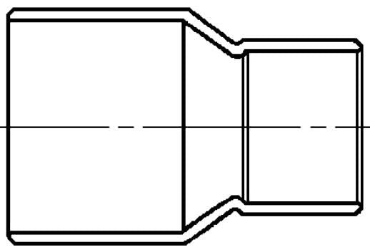 901-2-2112 2X1-1/2 COP DWV FTG