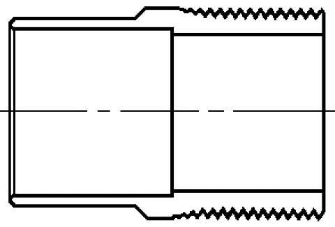604-2-112 1-1/2 C X M FITTING