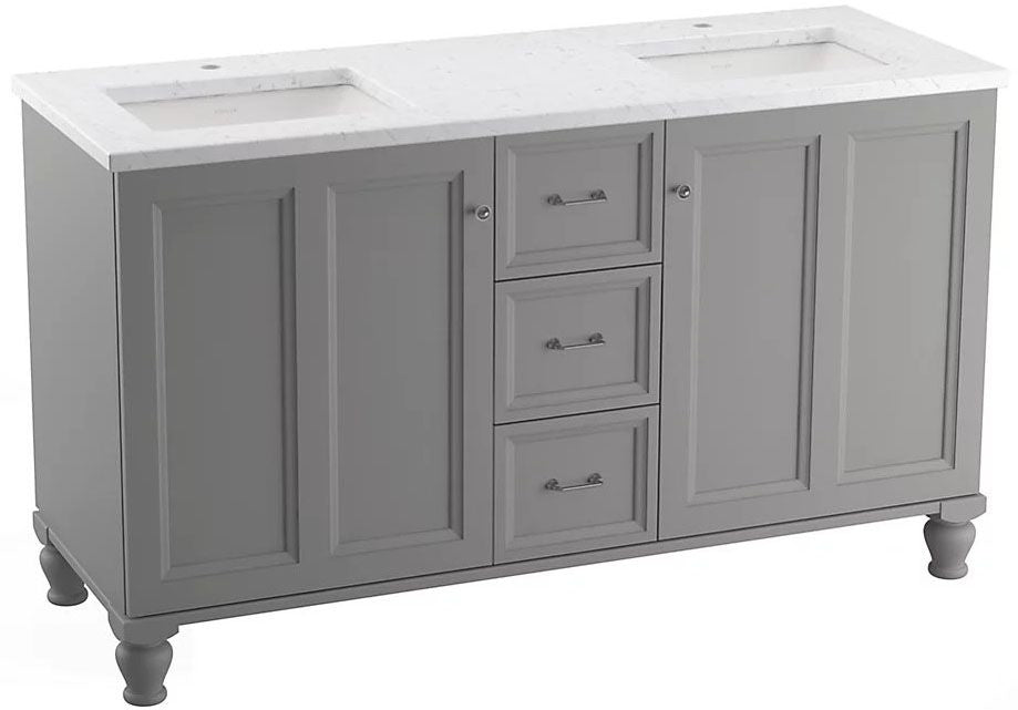 KOH 99524-LG-1WT DAMASK VANITY, 60