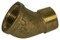 BRF 06-2-34 3/4 BRASS 45 DEG STRT