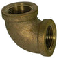 BRF 07-114 1-1/4 BRASS 90 DEG ELL