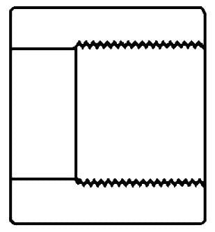 618-3-12X14 1/2 X 1/4 FLUSH BUSH X