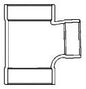 811-114 1-1/4 COPPER DWV SAN TEE