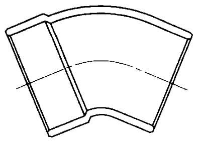 806-2-3 3 DWV ST 45 ELL