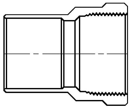 603-1X34 1X3/4 C X FIP ADAPTER