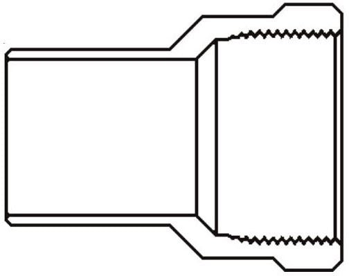 603-2-14 1/4 C X F FTG ADAPTER