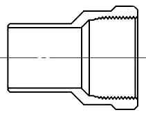 603-2-112 1-1/2 CXF FTG ADAPTER