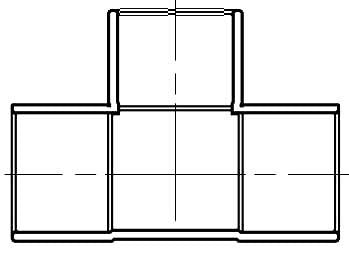 611-2X12 2 X 2 X 1/2 SWT TEE