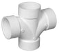 CHA 4835-3 3 PVC DOUBLE SAN TEE