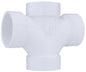 CHA 4835-4 4 PVC DOUBLE SAN TEE