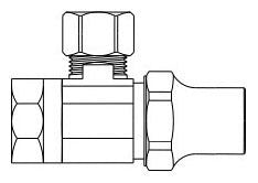 BRC SR17XC MT LSKEY ANG VAL 1/2FIP