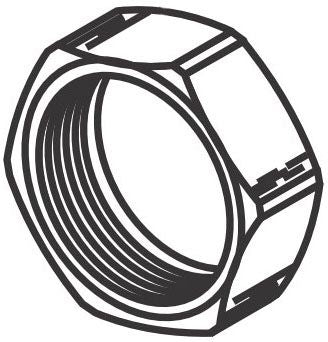 SLO H-6 H6 CHR NUT FOR GR JT TAIL