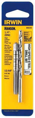 IRW 80230 1/4-20NC BOLT TAP W/DRILL